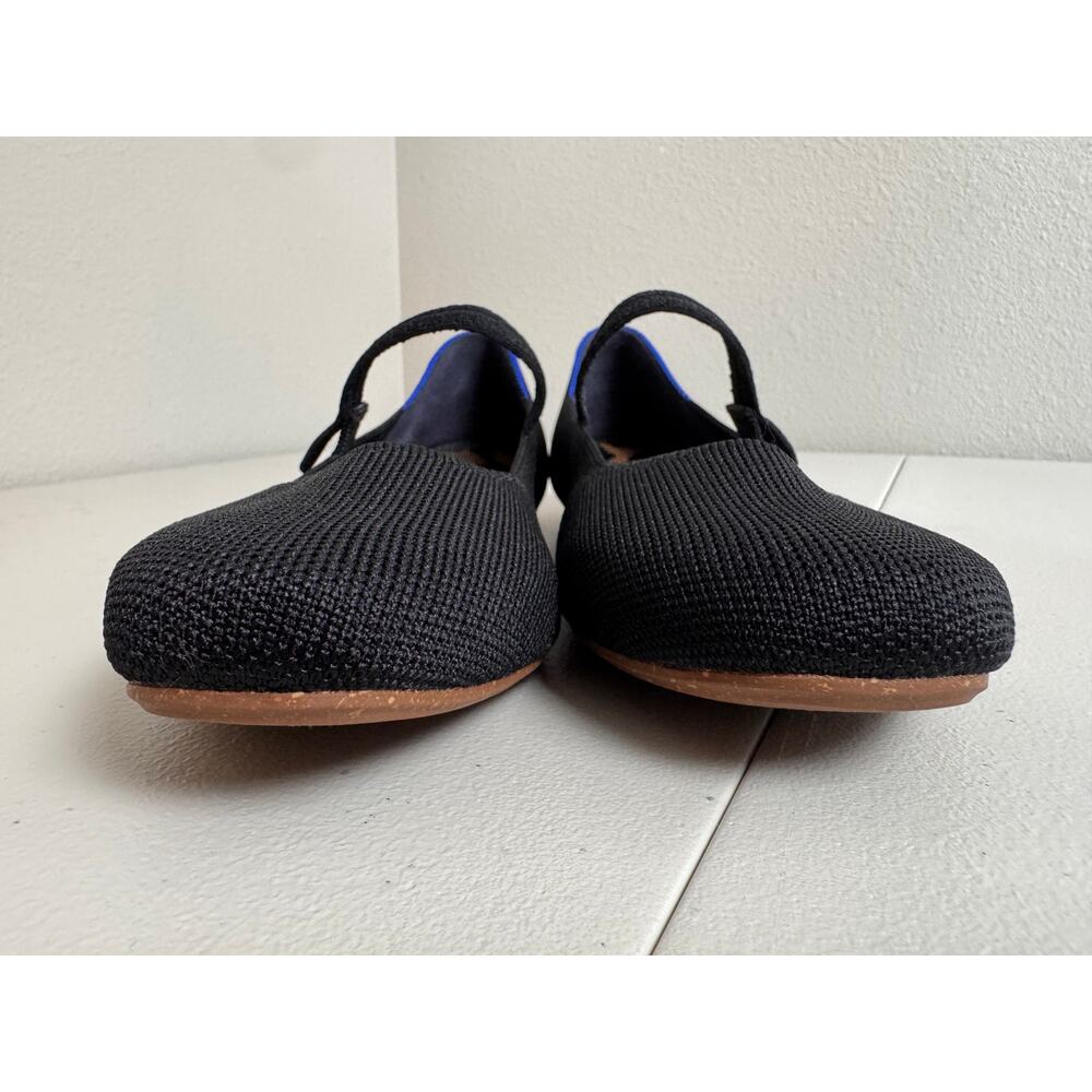Rothy's The Square Mary Jane flats black & leopard cushioned insole washable 9 - Picture 4 of 8